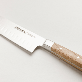 Couteau Santoku 18 cm Chêne Vert - 100 forgé - SIGNATURE