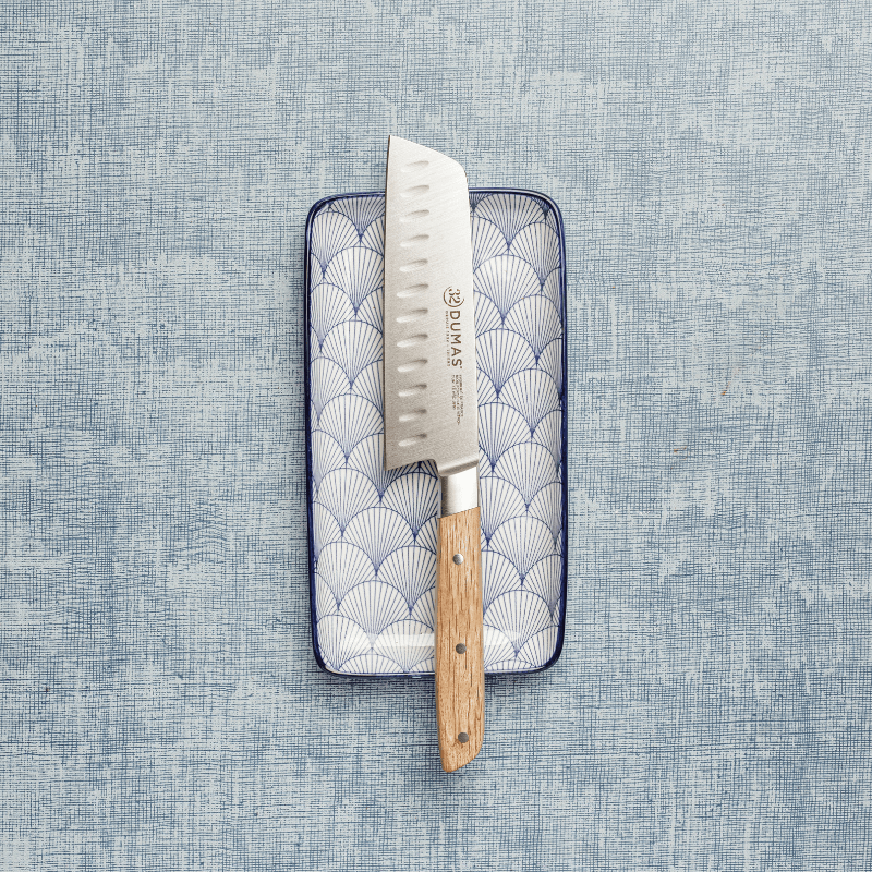 Couteau Mini-Santoku 14 cm Chêne vert - 100% forgé - SIGNATURE