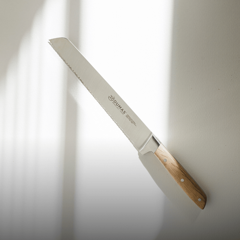 Couteau à pain 20 cm Chêne vert - 100% forgé - SIGNATURE
